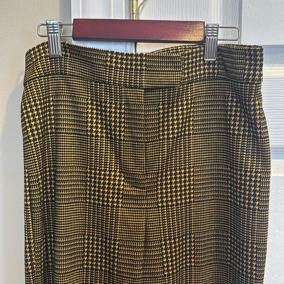 GOLD & BLACK HOUNDSTOOTH PANTS - Picture 1 of 4